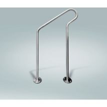 Wellis Edelstahlgeländer für Whirlpools Stahlhandlauf Handgriff Edelstahl Geländer