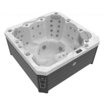 Wellis - Prague Life Whirlpool Außenwhirlpool 200x200x90cm für 6 Personen inkl. Thermocover