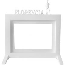 Welllhome Marco de fotos de mesa o pared florencia 20,5x13,5x1,5 cm para fotos de 10x15 cm en color blanco