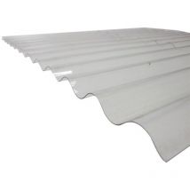 Gewellte PVC-Platte (po 76/18 – kleine Wellen) Transparent, l: - 90 cm, l: - 1,52 m