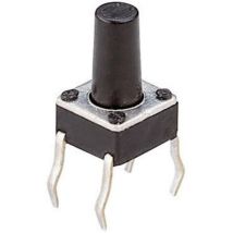 T604 T604 Bouton-poussoir 24 v/dc 0.05 a 1 x Off/(On) à rappel (l x l x h) 6 x 6 x 9.5 mm 1 pc(s) D77140 - Weltron