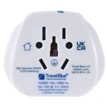 Weltweiter Mehrfacheingangs-auf-UK-Stecker-Ausgangsadapter TB-904 Travel Blue