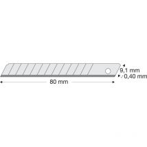 Abbrechklinge 9 mm, Spender a 10 St. - Wemag