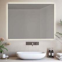 Divina Home - Wende-Badezimmerspiegel aurora led 70x90 mit Hintergrundbeleuchtung, hergestellt in Italien