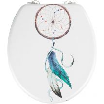 Abattant wc Wenko mdf multicolore 37 x 41 cm pour salle de bain abattant wc design original abattant wc fantaisie attrape-rêves abattant wc décoratif