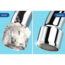 Anticalcaire Diamant Clean, Embout pour robinet cuisine anticalcaire, remplir de liquide anticalcaire puis laisser agir, Silicone, 4,9x7,3x4,9 cm,