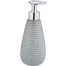 Distributeur de savon liquide Bellante, rechargeable, capacité 350 ml de savon liquide ou liquide vaisselle, surface émaillée, céramique, (l/p x h) :