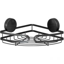 Etagère d'angle salle de bain, Pavia, Noir - Wenko