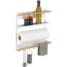 Etagère magnétique réfrigérateur Magna WENKO, étagère porte épice, dérouleur sopalin magnétique crochets suspension ustensiles de cuisine,