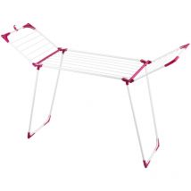 Tendoir à linge Wenko Summer Dry 13 m pliable métal blanc pour intérieur et extérieur design pratique et moderne 13 m de longueur idéal balcon et
