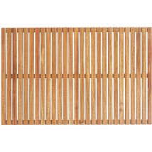 Caillebotis de baignoire Acacia fsc 55x58cm Wenko Caillebotis pour salle de bain, piscine, sauna, Avec pieds antidérapants, Acacia Certifié fsc ,