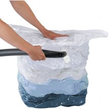 Housse de rangement sous vide, Cube l, 75% d'économie de place, protège les vêtements et le linge de maison de l'humidité et des mites,
