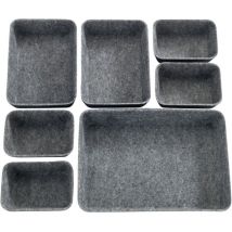 Schubladen Organizer Polyesterfilz 28,5x5x20cm 7teilig