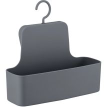 Panier de douche à suspendre Barcelona, Etagère de douche à suspendre, Plastique sans bpa, 26x24x9 cm, anthracite - Wenko