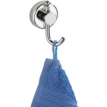 WENKO Power-Loc gancio coperto Uno Sion - fissaggio senza trapano, Acciaio, 4.2 x 7.4 x 4.5 cm, Cromo