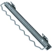 Penderie coulissante Wenko Schrankauszug argenté pour 8 vêtements porte-cintre coulissant rangement coulissant tringle coulissante 3 x 6 x 35,5-58,5