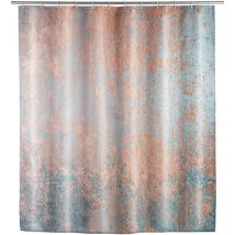 Rideau de douche anti-moisissure Agate, rideau textile antibactérien pour la douche et la baignoire, lavable & hydrofuge, avec 12 anneaux à fixer sur