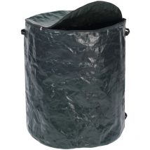 Wenko - Sac de jardin avec fermeture éclair, sac polyester avec couvercle et 2 anses - 275 l