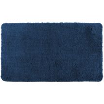 Wenko - Tapis de bain Belize, tapis salle de bain, épais et confortable, Polyester microfibre, 55x65 cm, bleu