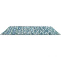 WENKO Tapis de bain Urdu, Tapis salle de bain anitdérapant, coton mélangé, 60x90 cm, Aqua