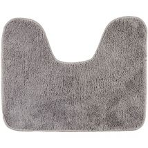 Tapis wc Wenko gris 40 x 50 cm antidérapant microfibre polyester tapis de bain tapis wc gris tapis wc antidérapant tapis wc microfibre pour salle de