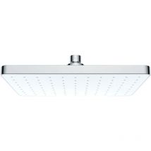 Wenko - Tête de douche effet pluie Automatic Cleaning anticalcaire, pommeau de douche italienne avec buses autonettoyantes, embout universel 1/2',