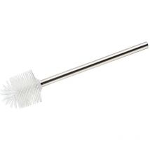 WC-Bürste Edelstahl/Silikonkopf 7,5cm weiß