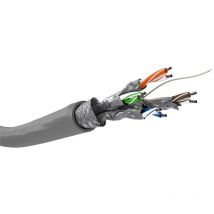 Wentronic - Goobay 93954 cable de red Gris 100 m Cat6 s/ftp (s-stp)