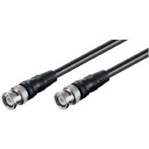 Wentronic - Goobay avk 146-300 3.0m - Cable coaxial (3 m, Macho/Macho, Negro)
