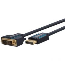 Clicktronic - 70729 adaptador de cable de vídeo 2 m DisplayPort dvi Azul