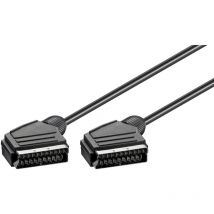 Scart-Verbindungskabel, vernickelt, ø mm, Scart-Stecker (21-Pin) Scart-Stecker (21-Pin). Kabellänge 5 m