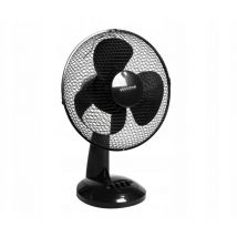 Volteno - Ventilador de Escritorio Negro 30cm, diseño compacto y eficiente, ideal para escritorios y oficinas, flujo de aire ajustable