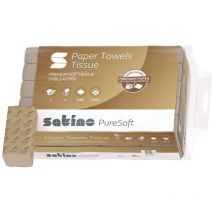 Wepa - Handtuchpapier Satino PureSoft 277540 2-lagig soft beige L.ca.230 mmxB.ca.240 mm passend für 9000469080