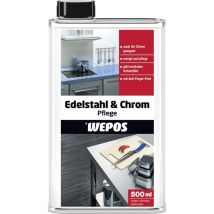 Wepos Edelstahl- und Chrompflege 500 ml Reiniger