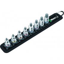Set Embout de tournevis avec fonction de maintien 3/8 six pans 3-10mm 8-unités Wera