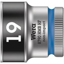 Wera - Douille hexagonal 3/8 19mm avec fonction de maintien