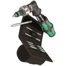 Wera - 051031 Kraftform Kompakt Pistol Grip ra 4 Ratcheting Screwdriver & Bit Set