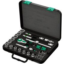 Set de douilles et d'embouts de vissage 3/8' Wera 8100 sb 4 Zyklop Speed-Knarrensatz 3/8' (38 pièces)