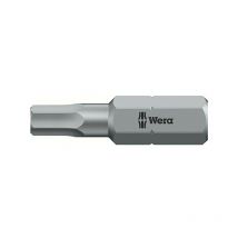 Wera - Vite Di Bloccaggio Per 6 Presa Femmina 1/4 '', Semi-Rigido, Lunghezza 25 Mm, Cote s Stoviglie /: 2,0 Millimetri