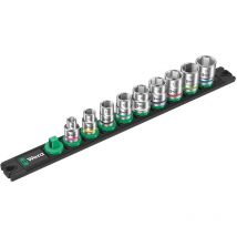 Set de 9 douilles Zyklop 3/8' Wera Nuss-Magnetleiste b 4