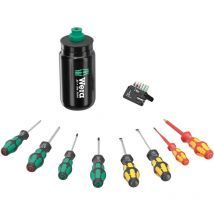 Wera - Schraubwerkzeug-Set mit wiederbefüllbarer Trinkflasche Elite Fly Kraftform xl Bottle Set