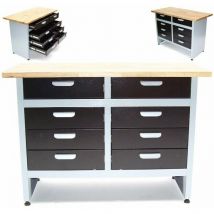 Apex - Werkbank Werktisch 8 Schubladen Montagewerkbank 06256 Schubladenschrank Werkzeug