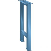 Lista - Werkbank Tischgestell 80x725x800mm - Werkbank Werkstatt Gestell bis 400kg belastbar, Stahlblech in Lichtblau