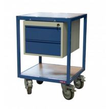 Werkstattwagen mit 2 Holzplatten 600 x 600 mm 400 kg Fimm 880010599