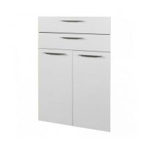 Werkzeug 2 Türen und 2 Holzschubladen für niedriges Büro-Bücherregal Inneneinrichtung h 105 cm