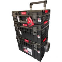 Qbrick - System one 2.0 Technik Set Nr. 1 Werkzeugwagen Set + one 200 2.0 Technik + one 350 2.0 Technik + one Cart 2.0 IP66 105,4 l 640 x 440 x 900 mm