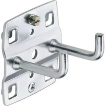Metec - Werkzeughalter doppelt 75 x 35 mm senkrechtes Hakenende