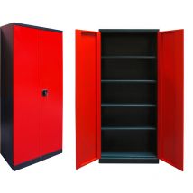Dema - Werkzeugschrank Werkstattschrank Metallschrank l anthrazit H192 x B78 x T38cm