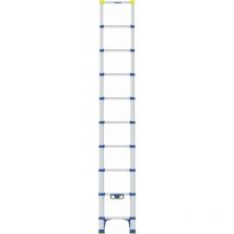 Teleskop-Anlegeleiter 2,90 m – 10 Sprossen – 3,67 m Arbeitshöhe – 9,4 kg – bis 150 kg belastbar – EN 131 zertifiziert