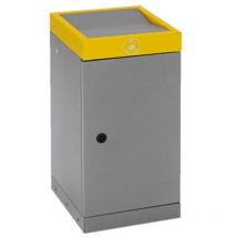 Sortssystem ProTec-Plus, graualu/1003, verzinkter Innenbehälter, 70 Liter - Stumpf